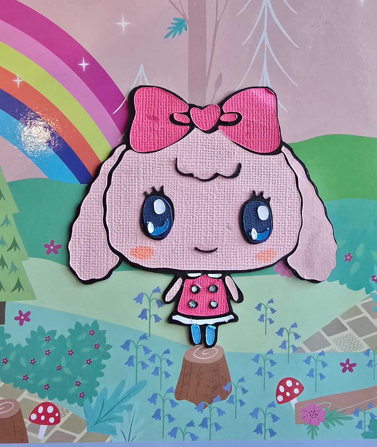 Yumemitchi Kawaii Paper Character | Custom Tamagotchi Collectible Décor | Handmade Gifts for Fandom Lovers