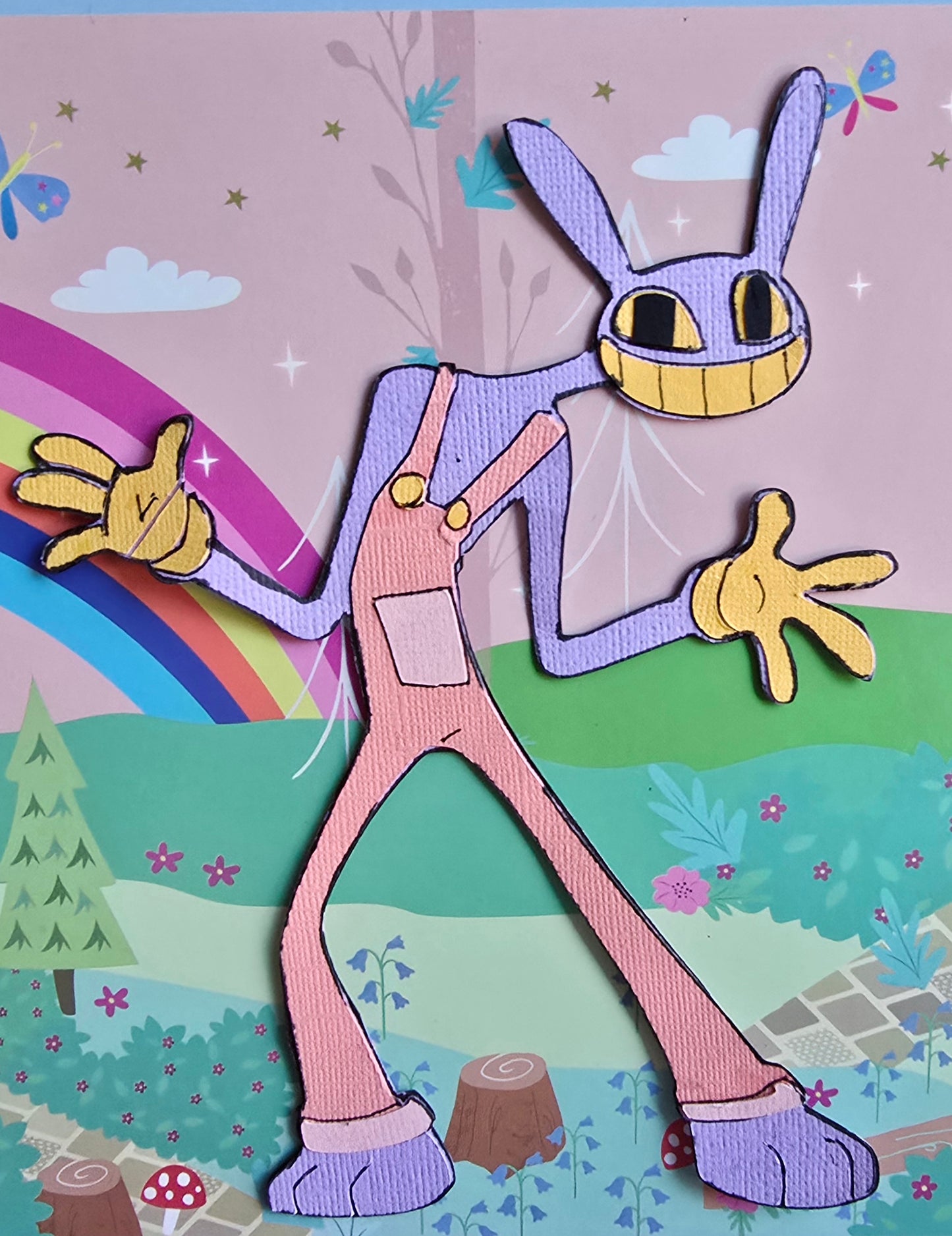 Jax Paper Character | Custom TADC Collectible Décor | Handmade Gifts for Fandom Lovers