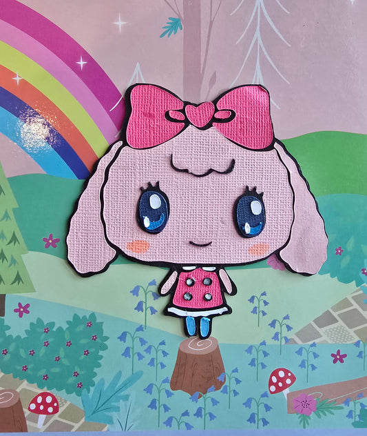Yumemitchi Kawaii Paper Character | Custom Tamagotchi Collectible Décor | Handmade Gifts for Fandom Lovers