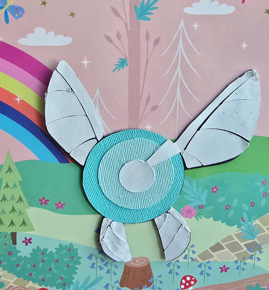 Navi Paper Character | Custom Legend of Zelda Collectible Décor  | Handmade Gifts for Fandom Lovers