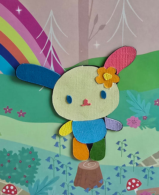 Usahana Kawaii Paper Character | Custom Sanrio Collectible Décor | Handmade Gifts for Fandom Lovers