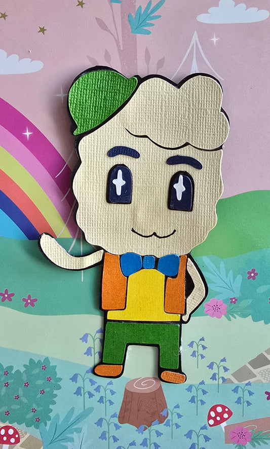 Lovepapalitchi Kawaii Paper Character | Custom Tamagotchi Collectible Décor | Handmade Gifts for Fandom Lovers