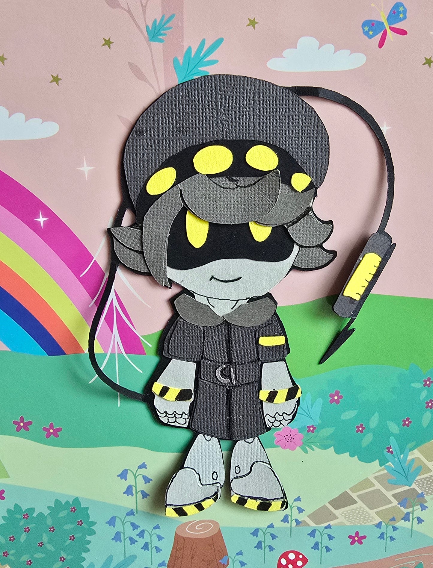 N Paper Character | Custom Murder Drones Collectible Décor | Handmade Gifts for Fandom Lovers