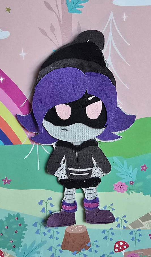 Uzi Paper Character | Custom Murder Drones Collectible Décor | Handmade Gifts for Fandom Lovers